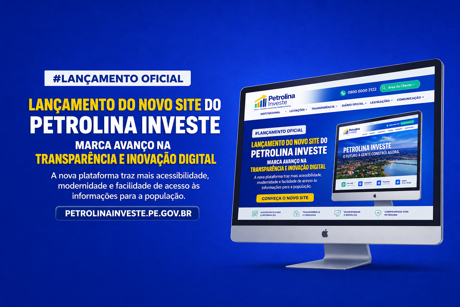 Lançamento do novo portal do Petrolina Investe